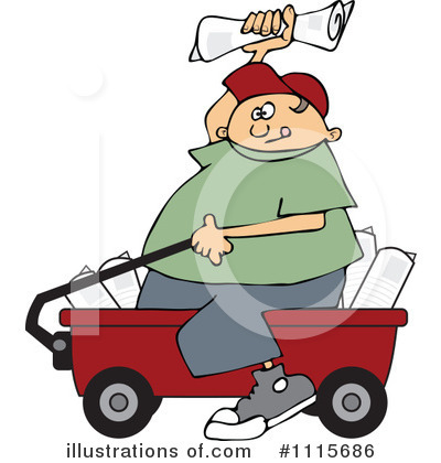 Paper Boy Clipart #1115686 by djart