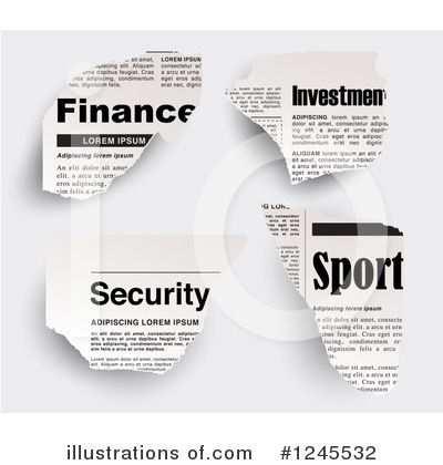 Newspaper Clipart #1245532 by Eugene