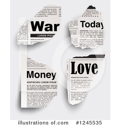 Newspaper Clipart #1245535 by Eugene