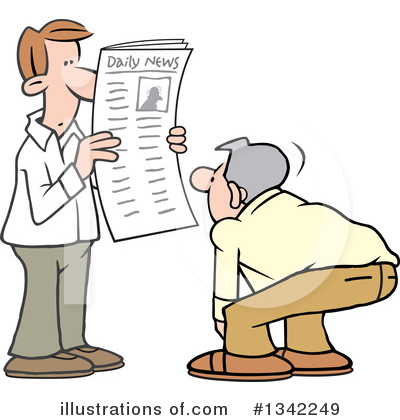 Royalty-Free (RF) Newspaper Clipart Illustration by Johnny Sajem - Stock Sample #1342249