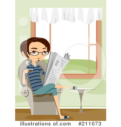 Royalty-Free (RF) Newspaper Clipart Illustration by BNP Design Studio - Stock Sample #211073