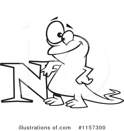 Royalty-Free (RF) Newt Clipart Illustration by toonaday - Stock Sample #1157300