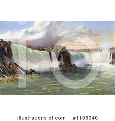 Waterfall Clipart #1106040 by JVPD