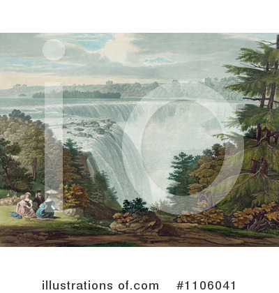 Royalty-Free (RF) Niagara Falls Clipart Illustration by JVPD - Stock Sample #1106041