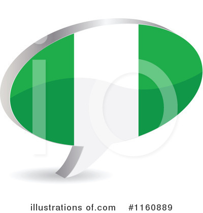 Nigeria Flag Clipart #1160889 by Andrei Marincas