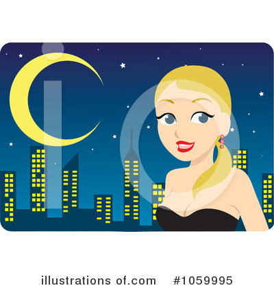 Royalty-Free (RF) Nightlife Clipart Illustration by Rosie Piter - Stock Sample #1059995