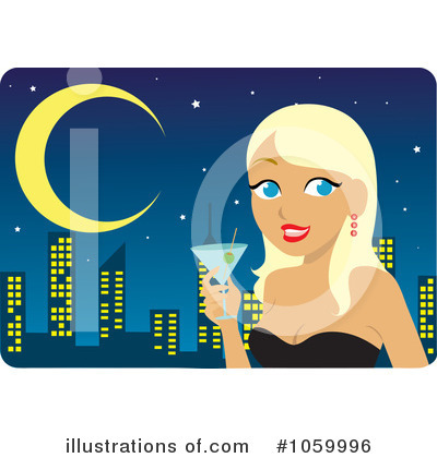 Royalty-Free (RF) Nightlife Clipart Illustration by Rosie Piter - Stock Sample #1059996