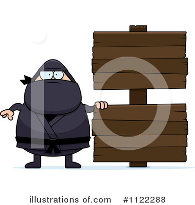 Royalty-Free (RF) Ninja Clipart Illustration by Cory Thoman - Stock Sample #1122288