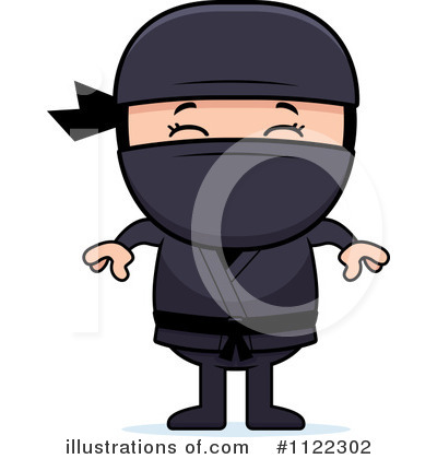 Royalty-Free (RF) Ninja Clipart Illustration by Cory Thoman - Stock Sample #1122302