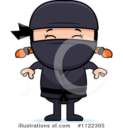 Royalty-Free (RF) Ninja Clipart Illustration by Cory Thoman - Stock Sample #1122305