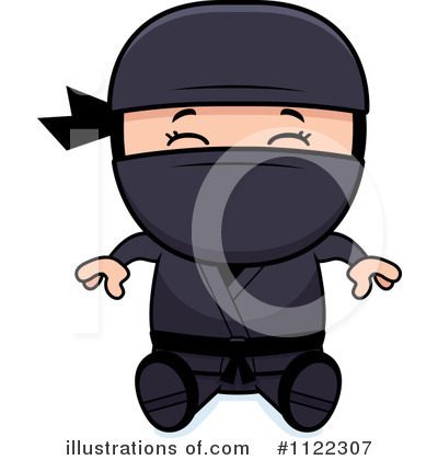 Royalty-Free (RF) Ninja Clipart Illustration by Cory Thoman - Stock Sample #1122307