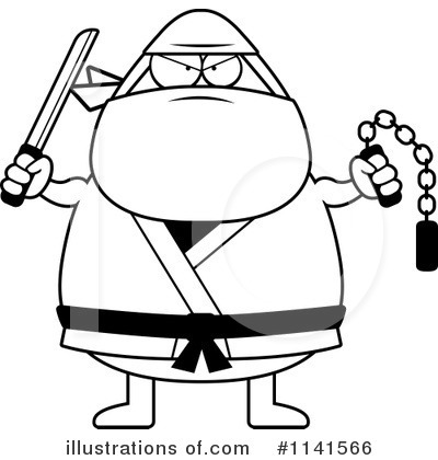 Royalty-Free (RF) Ninja Clipart Illustration by Cory Thoman - Stock Sample #1141566
