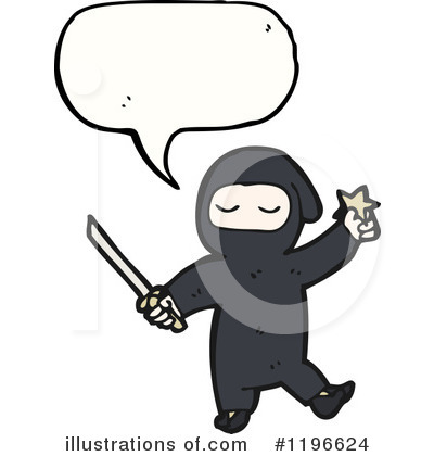 Royalty-Free (RF) Ninja Clipart Illustration by lineartestpilot - Stock Sample #1196624