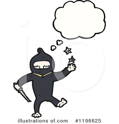 Royalty-Free (RF) Ninja Clipart Illustration by lineartestpilot - Stock Sample #1196625