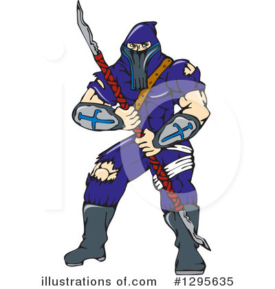 Royalty-Free (RF) Ninja Clipart Illustration by patrimonio - Stock Sample #1295635