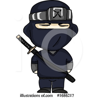 Royalty-Free (RF) Ninja Clipart Illustration by Morphart Creations - Stock Sample #1686217