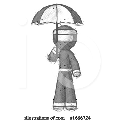 Royalty-Free (RF) Ninja Clipart Illustration by Leo Blanchette - Stock Sample #1686724