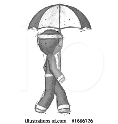 Royalty-Free (RF) Ninja Clipart Illustration by Leo Blanchette - Stock Sample #1686726