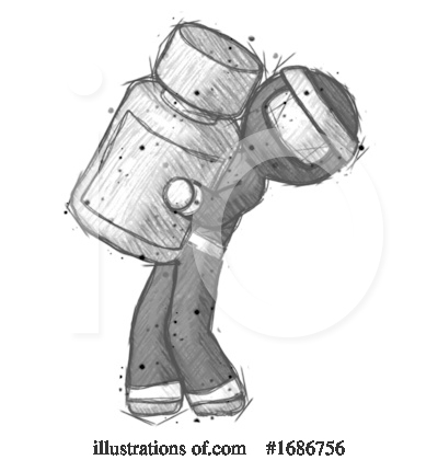 Royalty-Free (RF) Ninja Clipart Illustration by Leo Blanchette - Stock Sample #1686756