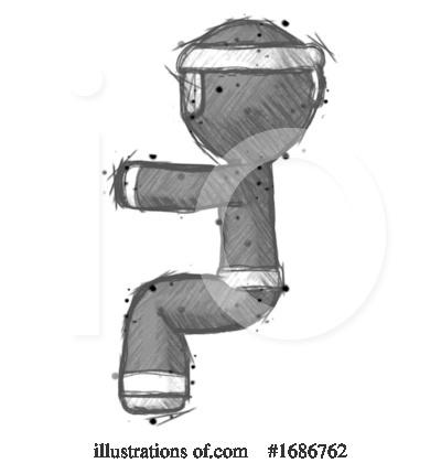 Royalty-Free (RF) Ninja Clipart Illustration by Leo Blanchette - Stock Sample #1686762