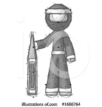 Royalty-Free (RF) Ninja Clipart Illustration by Leo Blanchette - Stock Sample #1686764