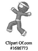 Ninja Clipart #1686773 by Leo Blanchette