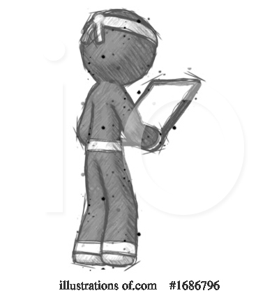 Royalty-Free (RF) Ninja Clipart Illustration by Leo Blanchette - Stock Sample #1686796