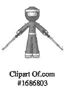 Ninja Clipart #1686803 by Leo Blanchette