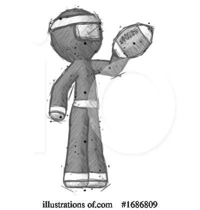 Royalty-Free (RF) Ninja Clipart Illustration by Leo Blanchette - Stock Sample #1686809