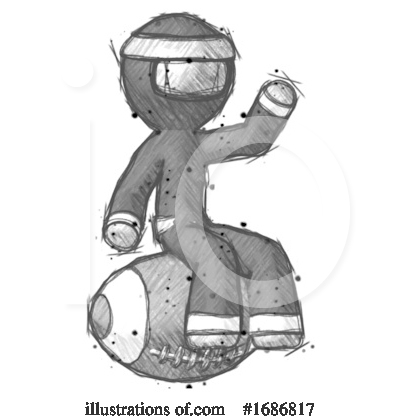 Royalty-Free (RF) Ninja Clipart Illustration by Leo Blanchette - Stock Sample #1686817