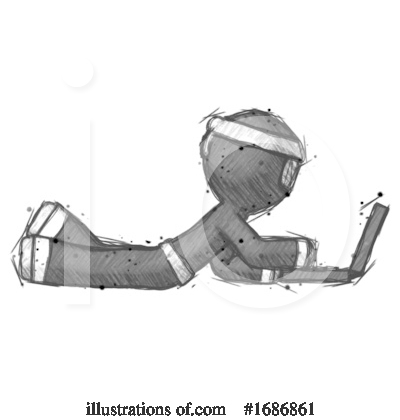 Royalty-Free (RF) Ninja Clipart Illustration by Leo Blanchette - Stock Sample #1686861