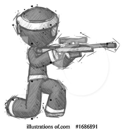 Royalty-Free (RF) Ninja Clipart Illustration by Leo Blanchette - Stock Sample #1686891