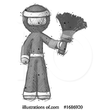 Royalty-Free (RF) Ninja Clipart Illustration by Leo Blanchette - Stock Sample #1686920