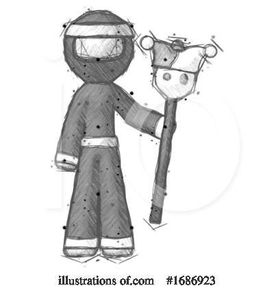Royalty-Free (RF) Ninja Clipart Illustration by Leo Blanchette - Stock Sample #1686923