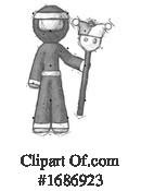 Ninja Clipart #1686923 by Leo Blanchette