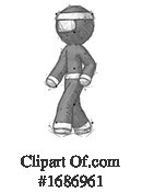 Ninja Clipart #1686961 by Leo Blanchette