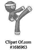 Ninja Clipart #1686963 by Leo Blanchette