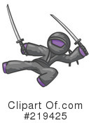 Ninja Clipart #219425 by Leo Blanchette