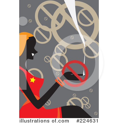 Royalty-Free (RF) No Smoking Clipart Illustration by mayawizard101 - Stock Sample #224631