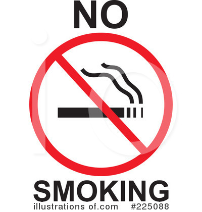 Royalty-Free (RF) No Smoking Clipart Illustration by Prawny - Stock Sample #225088
