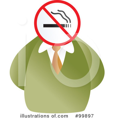 Royalty-Free (RF) No Smoking Clipart Illustration by Prawny - Stock Sample #99897