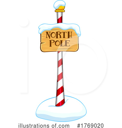 North Pole Sign Clipart #1769020 by Hit Toon