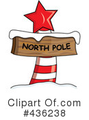 North Pole Sign Clipart #436238 by Pams Clipart