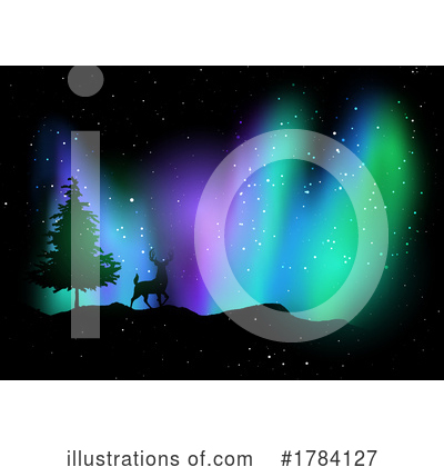 Royalty-Free (RF) Northern Lights Clipart Illustration by KJ Pargeter - Stock Sample #1784127