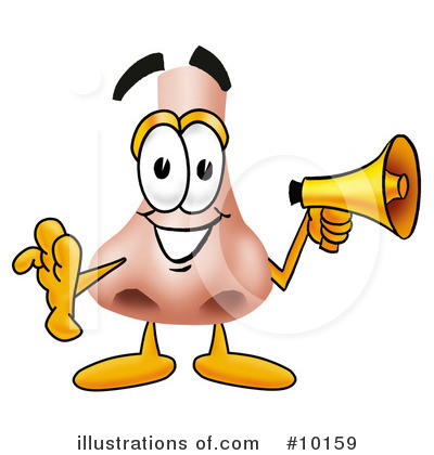 Royalty-Free (RF) Nose Clipart Illustration by Mascot Junction - Stock Sample #10159