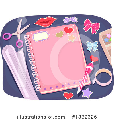 Royalty-Free (RF) Notebook Clipart Illustration by BNP Design Studio - Stock Sample #1332326