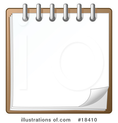 Notepad Clipart #18410 by Leo Blanchette