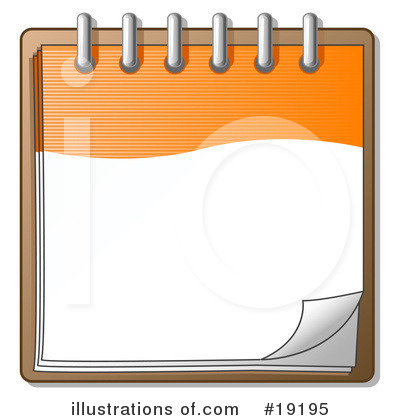 Royalty-Free (RF) Notebook Clipart Illustration by Leo Blanchette - Stock Sample #19195