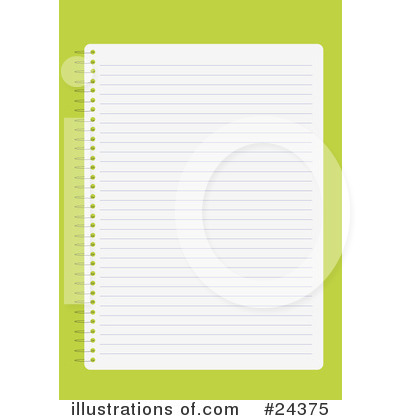 Royalty-Free (RF) Notebook Clipart Illustration by Eugene - Stock Sample #24375