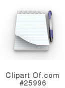 Notepad Clipart #25996 by KJ Pargeter